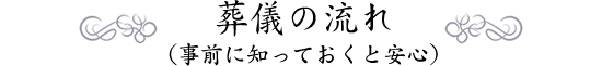 葬儀の流れ